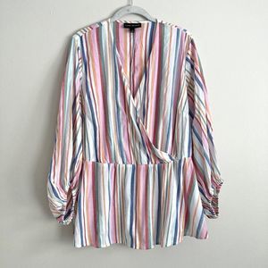 Lane Bryant Multicolor Striped Blouse